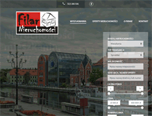 Tablet Screenshot of nieruchomosci-filar.pl
